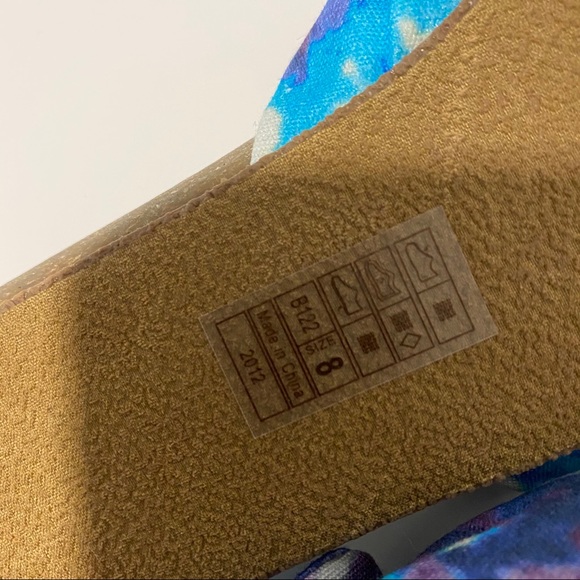 Blowfish Ginah Turq Dye Pop Slide Sandals - NWT - Picture 16 of 16